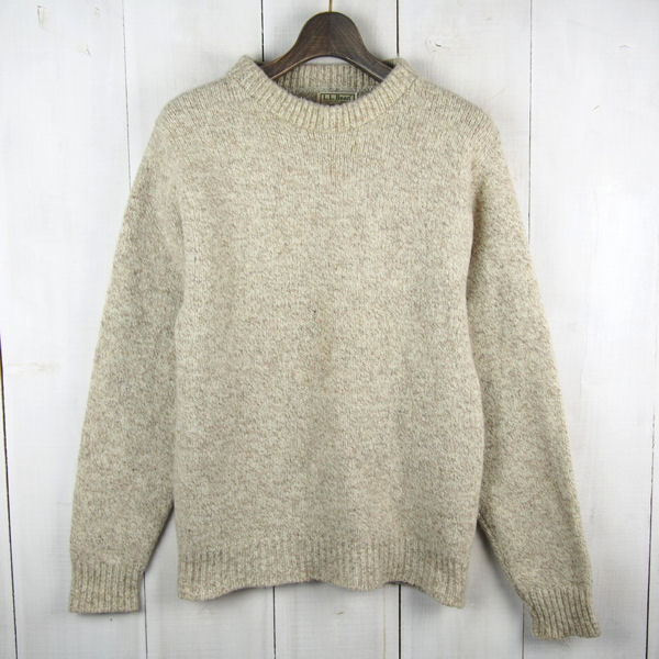 USA製エルエルビーンL.L.BEEN*シンプル*長袖無地ウールセーター