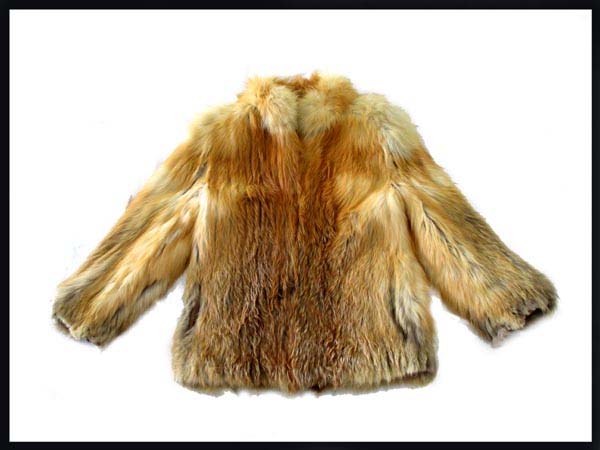 【質TS】高級毛皮 ショートコート レッドフォックス 9号 USED