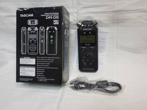 ◇新品同様 TASCAM DR-05 24bit/96kHzのリニアPCMレコーダー◇ TASCAM ◇新品同様 TASCAM DR-05 24bit/96kHzのリニアPCMレコーダー◇ TASCAM