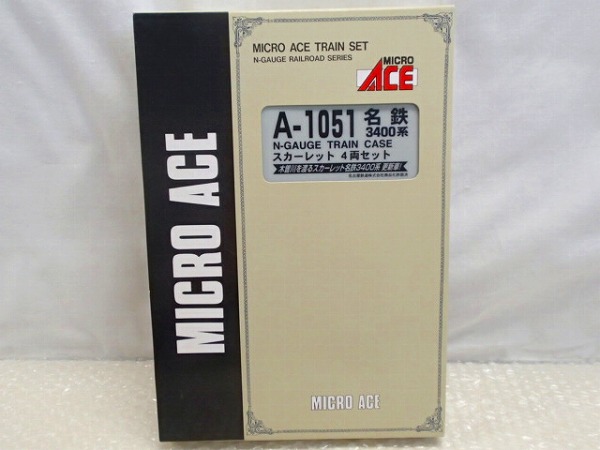 マイクロエース[A-1051]名鉄3400系スカーレット4両セット[梱0.1]
