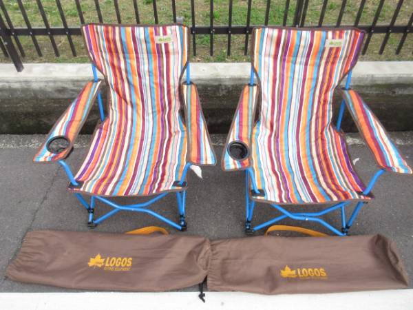 9 Logos ロゴス ストライプヒーリングチェア 2個セット ロゴス 売買されたオークション情報 Yahooの商品情報をアーカイブ公開 オークファン Aucfan Com