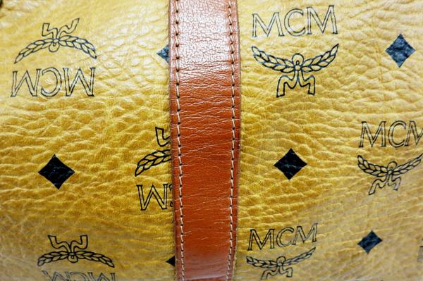 MCM エムシーエム ボストンバッグ ロゴ 総柄 旅行鞄 19東208 MCM