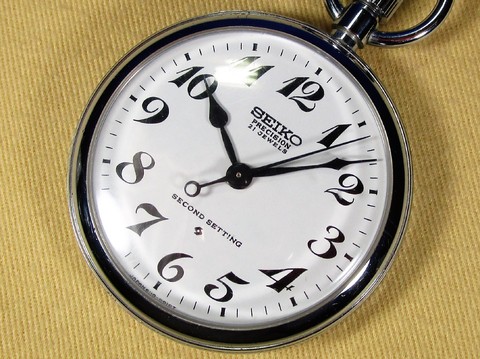 SEIKO / セイコー PRECISION 21JEWELS SECOND 懐中時計 / J-27