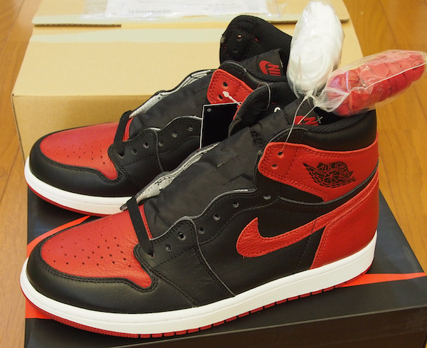 Nike Air Jordan 1 Retro High OG Banned BRED 黒赤 27cm US9