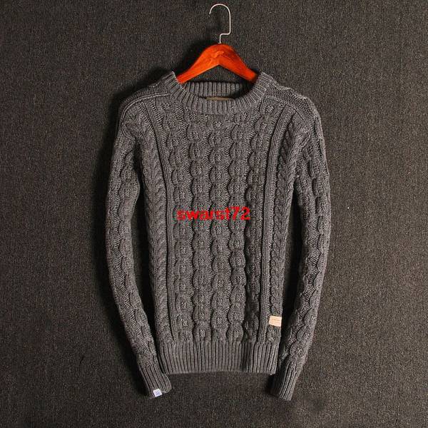 2016新作SCOTCH&SODAメンズハー高級丸首ニットセーター 灰S