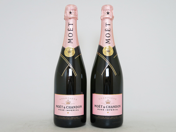 ④MOET&CHANDON モエ・エ・ シャンドン ロゼ 750ml×2本 箱付