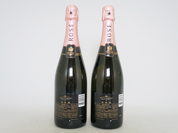 ④MOET&CHANDON モエ・エ・ シャンドン ロゼ 750ml×2本 箱付