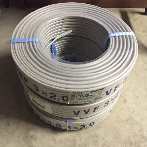 電線　VVF2.0mm-3c 　新品　100m
