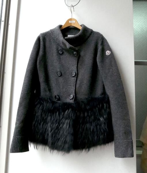 ★モンクレール　*カシミア混♪ファー付きニットコート*　1611R4