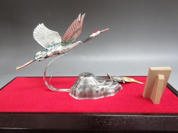武比古作 置物 純銀製 工芸品 金属工芸 コレクション 21大22 長期保管