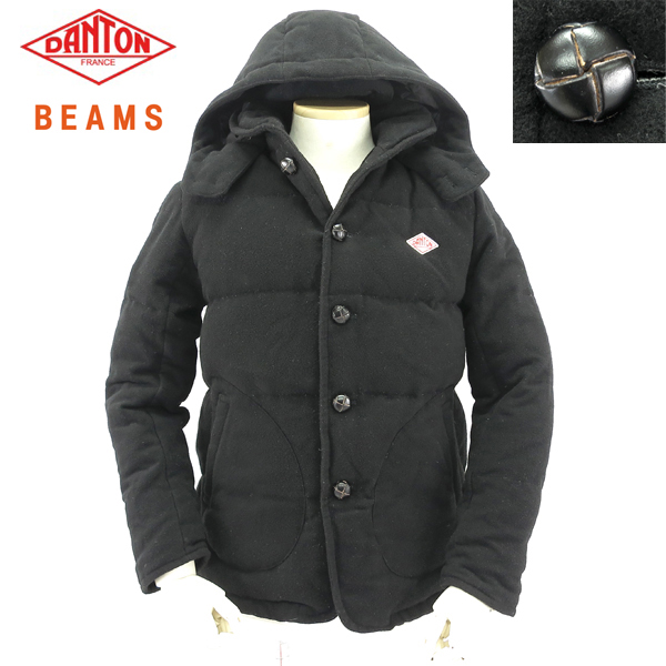 DANTON × BEAMS / 別注 ウールモッサ ダウンジャケット キャメル