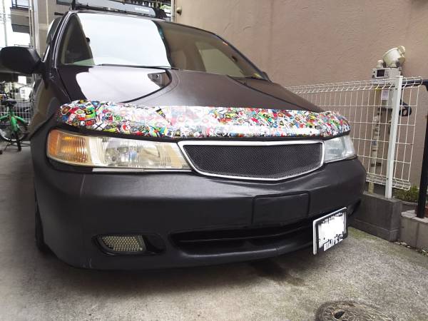 車 ぽ*ん様 オデッセイ rb バグガード usdm ボンネットプロテクター