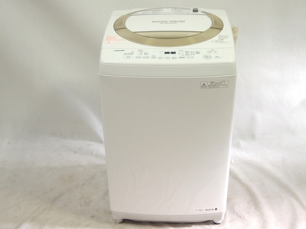 中古 東芝 洗濯機 マジックドラム AW-830JDM N 8kg 楽直T2174688