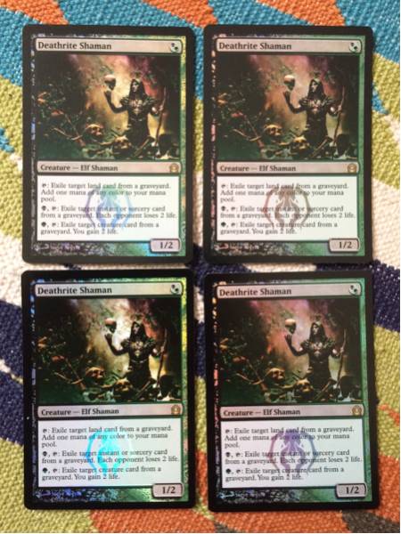 RTR 死儀礼のシャーマン 英FOIL4枚セット 即決 トレーディングカード