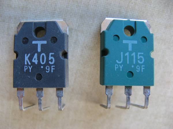 2SJ115-Y 2個+2SK405-Y 2個【即決即送】東芝 コンプリ FET LV103 AU