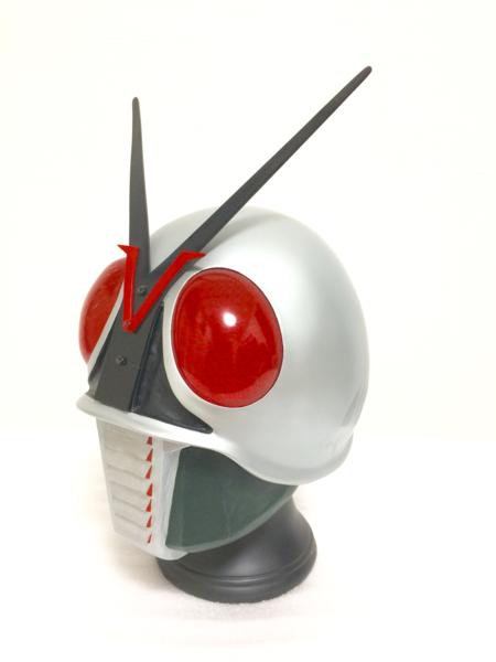 中古】RMW レインボー造型企画 仮面ライダーストロンガー 1/2マスク
