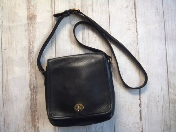 ◎COACH オールド コーチ レザー ショルダーバッグ 黒