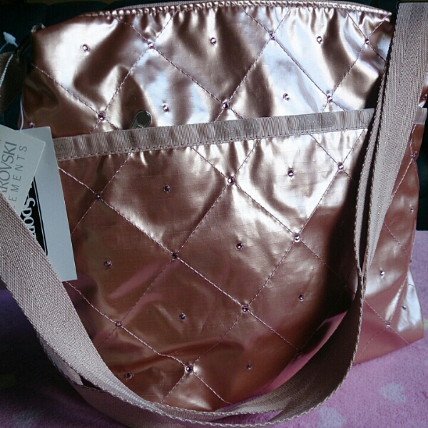 スワロフスキー☆レスポコラボショルダーバッグ LeSportsac