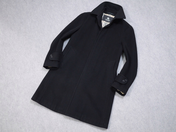 BURBERRY BLACK LABEL カシミヤ混 トレンチコート Mベルト付