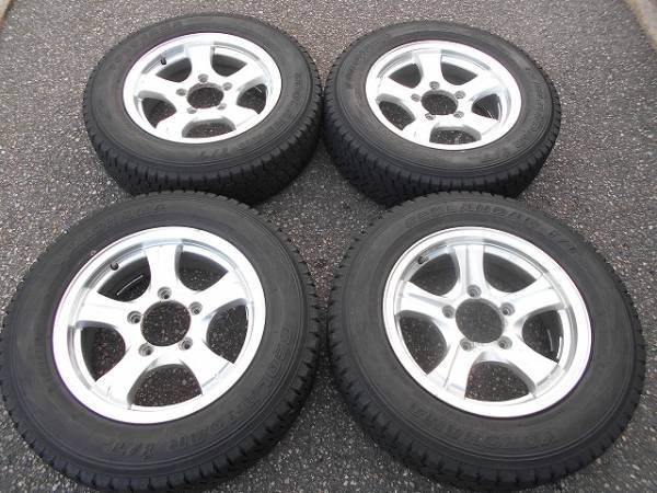 Weds スタッドレスタイヤホイール4本 175/80R16 ジムニー等