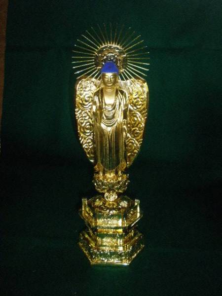 初出し屋　仏像３　木製金彩の阿弥陀立像（菩薩、仏陀）