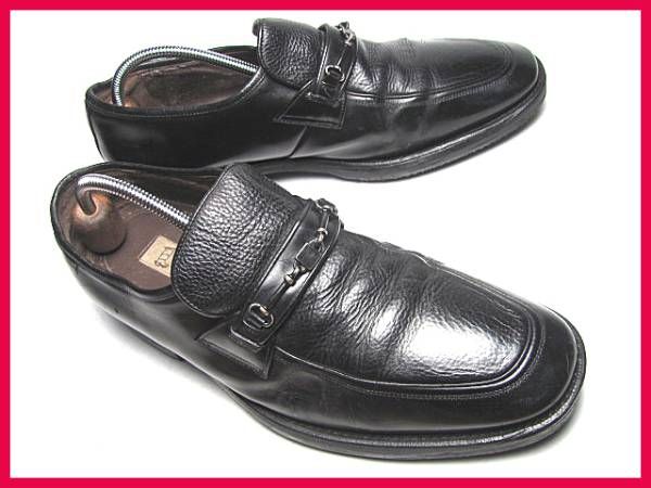 *高級製法*【REGAL/リーガル】本革ビットスリッポン*黒*26.0*S87