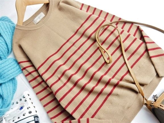 アーバンリサーチ ウール100％ボーダーニットトップス♪