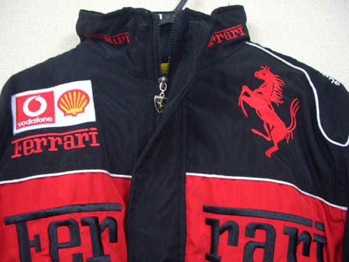 【新品・即決】Ferrari フェラーリ ジャンバー 黒×赤 M