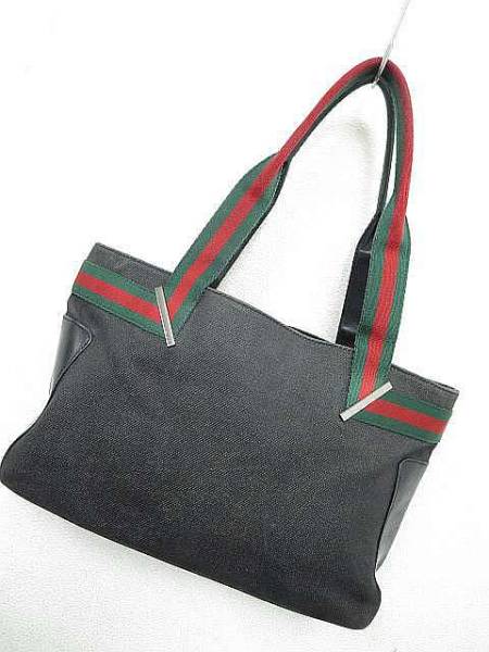 グッチ GUCCI シェリー デニム トートバッグ ショルダーバッグ