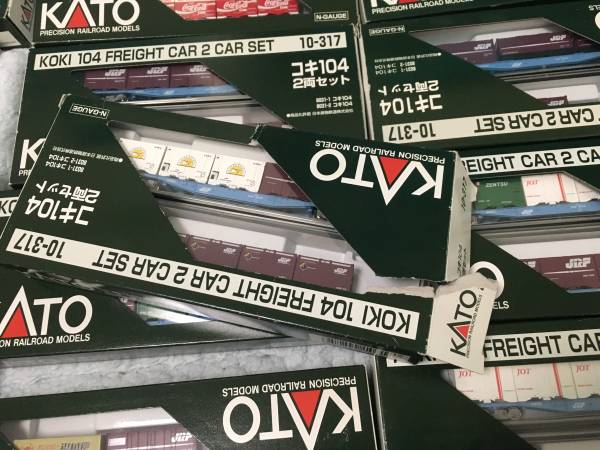KATO 10-317コキ104 2両セット13セット26両とコンテナ色々纏め