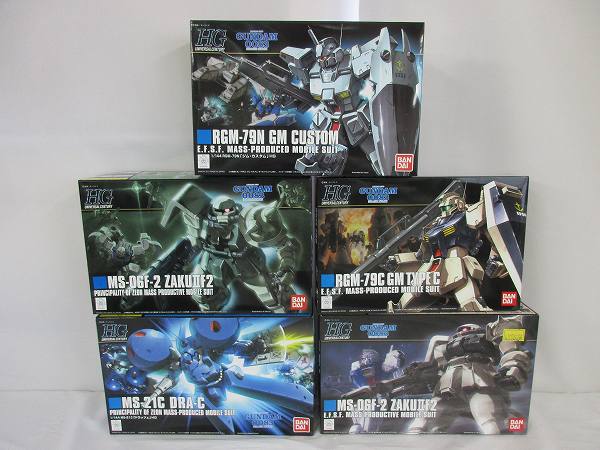 未組立HGザクⅡ F2型 連邦軍，ジオン軍 仕様，ジム改他/0083[梱0.3 dn