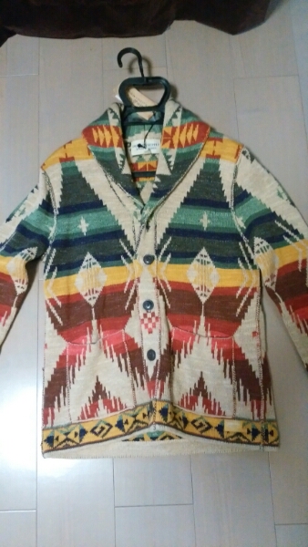 新品ラルフローレン　ネイティブカーディガン