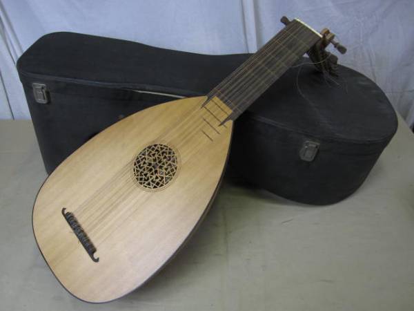 ＋弦楽器 Aria LUTE リュート 門野巌 No.L85 日本製 ケース付＋
