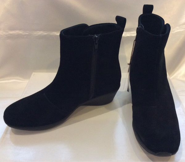 アシックス★ペダラ スエード ショートブーツ 23.5EE 黒