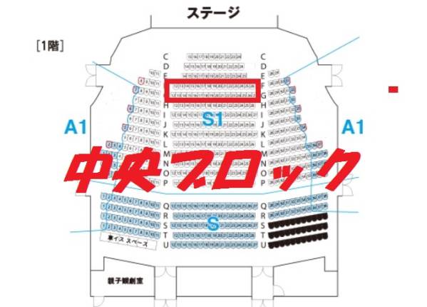 1階F-G列中央ブロック★キャッツ 1/7(土) 大阪四季劇場 S1席 2枚