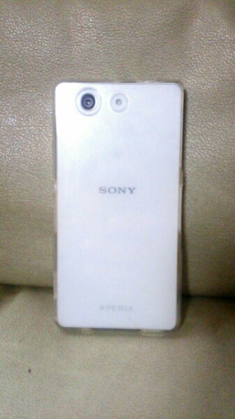 ■美品 SONY Z3 compact ホワイト ガラスフィルム付■