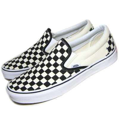 海外モデル VANS CLASSIC SLIP-ON BLK&WHT CHECKER/WHT US8.0 VANS（ヴァンズ） 並行輸入品 本国企画バンズ VANS USA企画