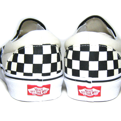 海外モデル VANS CLASSIC SLIP-ON BLK&WHT CHECKER/WHT US8.0 VANS（ヴァンズ） 並行輸入品 本国企画バンズ VANS USA企画