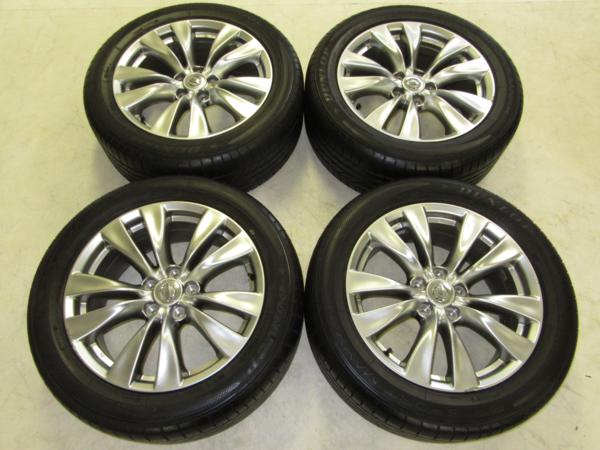 Y51フーガ前期純正ハイグロス 8J-18 pcd114.3/5H タイヤ付き4本