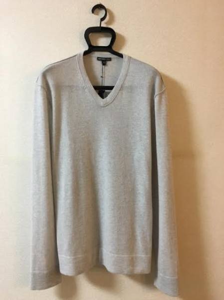 ジェームスパース JAMES PERSEカシミア100%ニット グレーL 新品