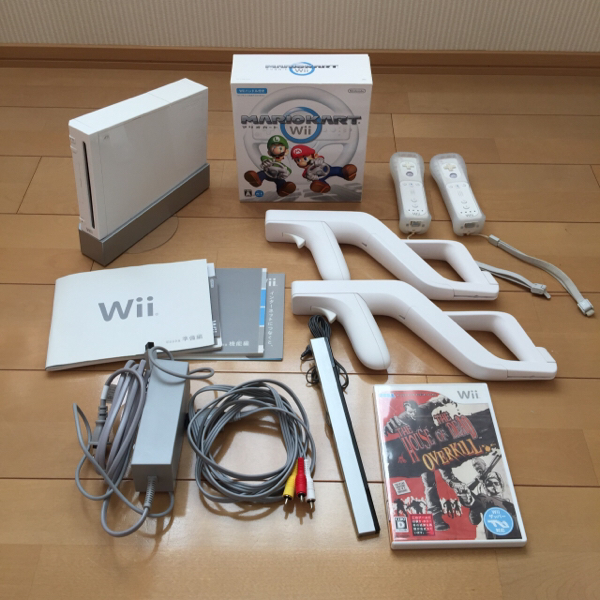 Nintendo Wii 本体 リモコン ヌンチャク セット ソフト6点 中古 動作品