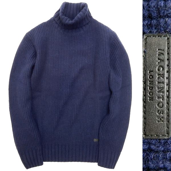 マッキントッシュ ロンドン カシミヤ混 タートルネックニット L