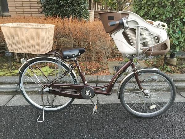 チャイルドシート2つ付き 世田谷区直接引取り限定！電動アシスト自転車