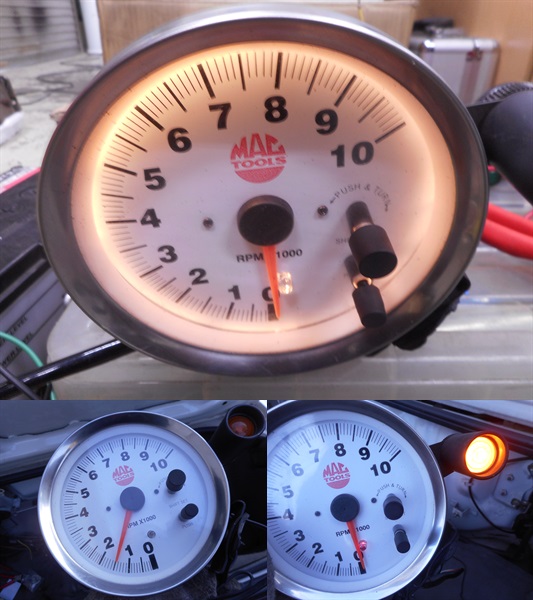 マックツール 10,000RPM タコメーター 旧車 汎用 S14 S15 EK9 等(追加 