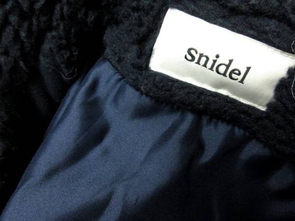 スナイデル snidel シャーリングボアフードモッズコート 濃紺 ,ご落札