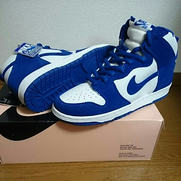 2005年製 NIKE DUNK HIGH PRO SB 20th ダンクハイ 白青 us11未使用箱付