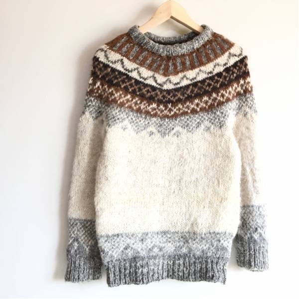 ノルディック アルパカ ニット セーター ビンテージ / モヘア