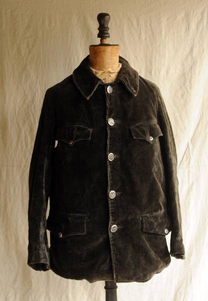 40sフランスヴィンテージハンティングJKT 30sウールコート
