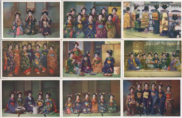 芸妓絵葉書　京都田中南風堂製(1)