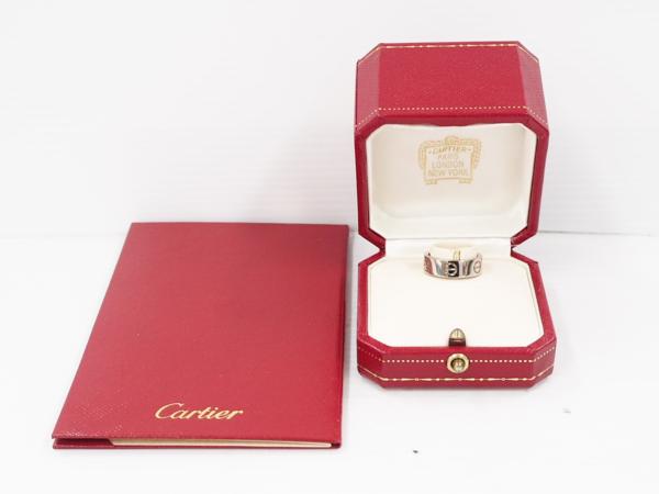 Cartier ラブリング 9号(#49) 750WG 6.8g 証明書付 ◇ 49784-5 
